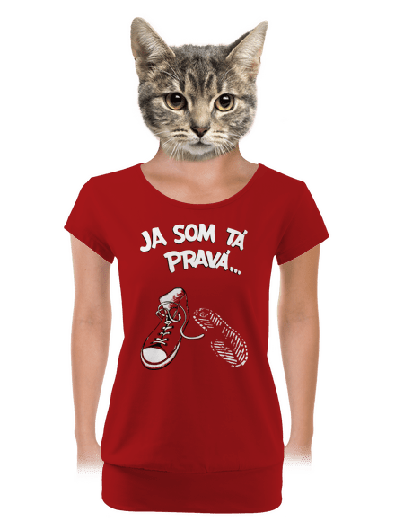 Hľadám tú pravú dámske tričko s lemom Red Mal