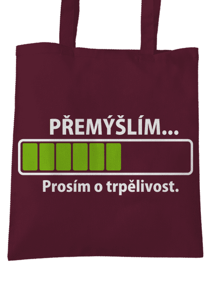 Premýšľam taška Burgundy