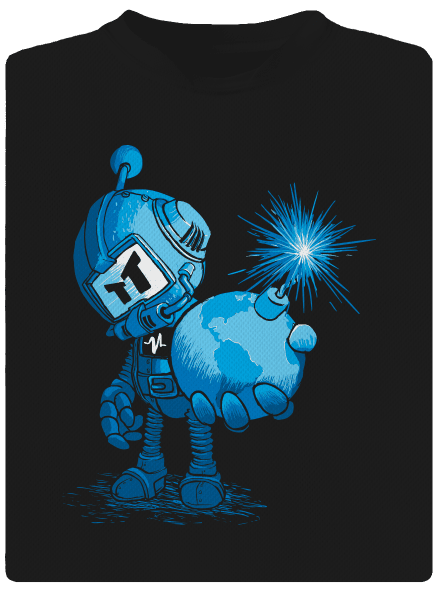 Časovaná bomba detské športové tričko Black