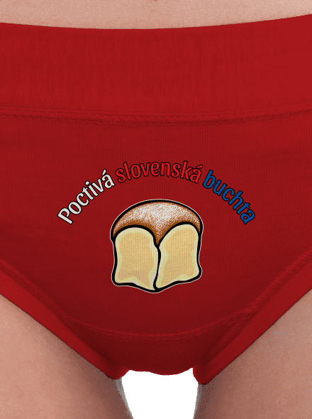 Poctivá buchta a klobása dámske nohavičky Red Mal