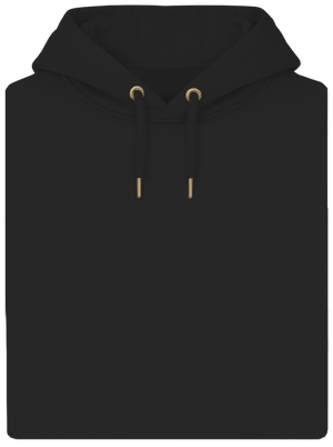 Bez potlače unisex mikina premium Dark Black