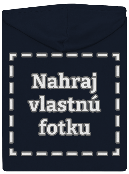 Vlastná potlač dámska mikina na zips Navy Mal