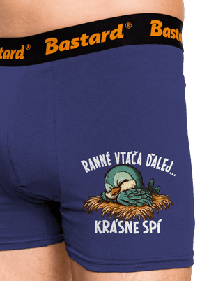 Ranné vtáča spí boxerky Blue Navy