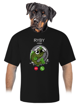 Ryby volají unisex tričko oversized Black