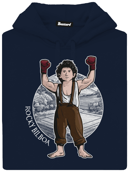 Rocky Bilboa pánska mikina klokanka Navy