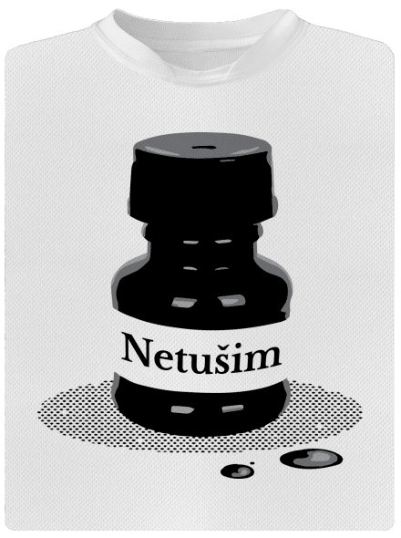 Netušim detské športové tričko White