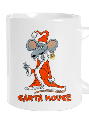 Santa mouse veľký hrnček White
