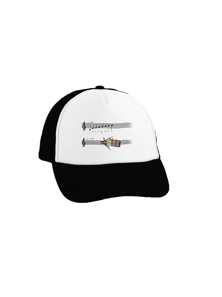 A - moll šiltovka truckerka Black cap