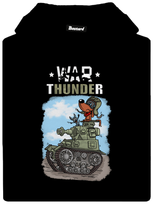 War Hunde pánska mikina klokanka Black