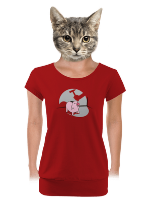 dámske tričko s lemom