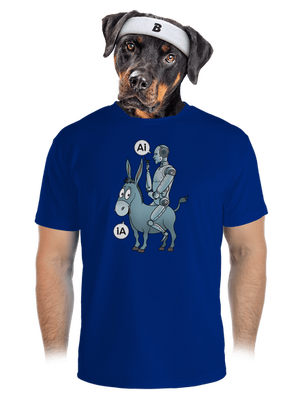 Somár a AI pánske športové tričko Royal Blue Mal
