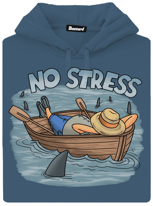No stress dámska mikina klokanka Denim