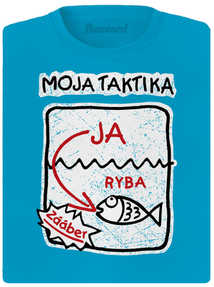 Rybárska taktika dámske športové tričko Blue Atol