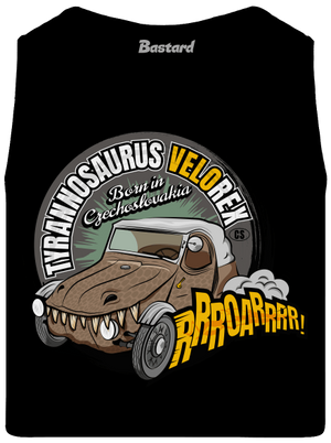 Tyrannosaurus Velorex pánske tielko Black