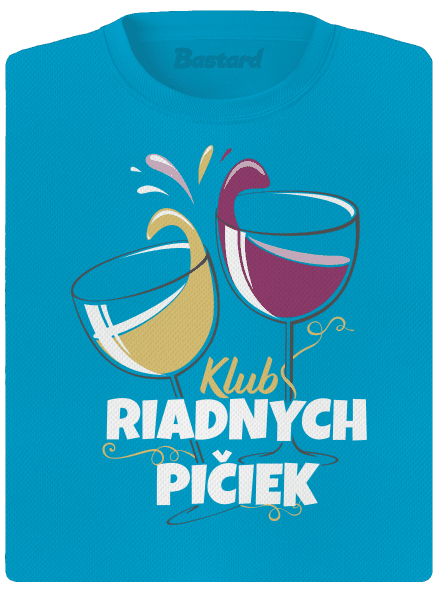 Klub riadnych pičiek dámske športové tričko Blue Atol