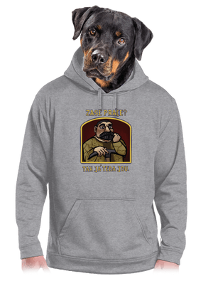 Zase práce? pánska mikina klokanka Light Melange