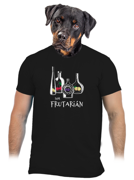 Frutarián pánske tričko Black