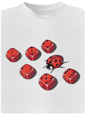 Mimikry pánske športové tričko White