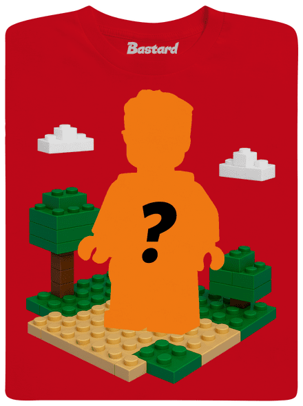 Lego z vlastnej fotky detské tričko Red