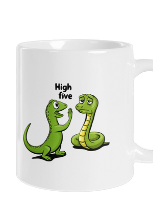 High Five klasický hrnček White