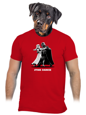 Star dance pánske tričko Red