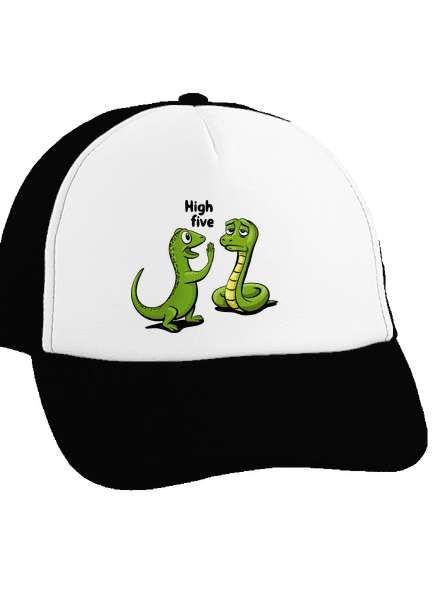 High Five šiltovka truckerka Black cap