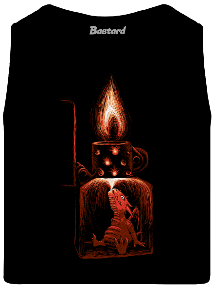 Zapaľovač pánske tielko Black