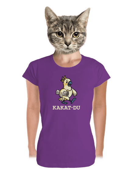 Kakat-du dámske tričko prémium Purple