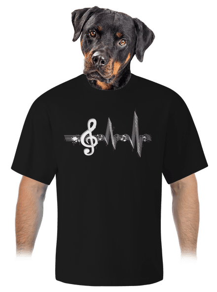 Žijem muzikou unisex tričko oversized Black