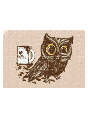 Sova na kofeínu puzzle White