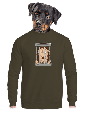 unisex mikina bez kapucne