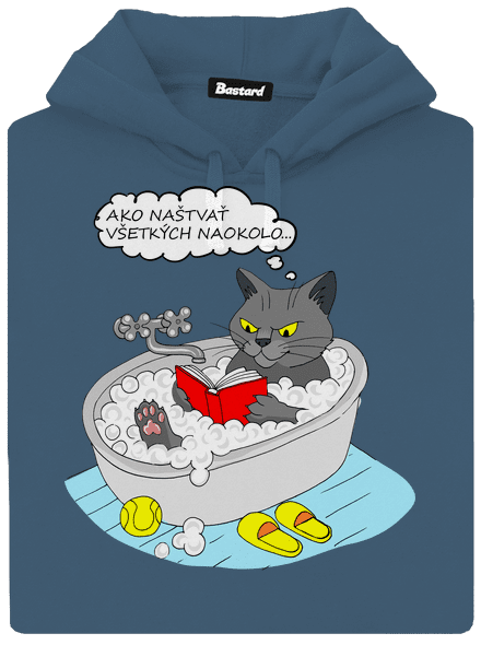 Ako všetkých naštvať dámska mikina klokanka Denim