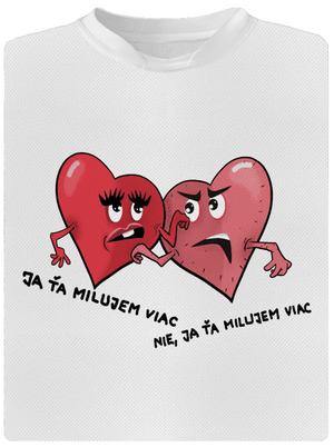 Srdiečka detské športové tričko White