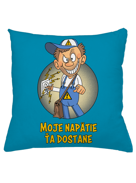 Moje napätie vankúš Blue Turquoise