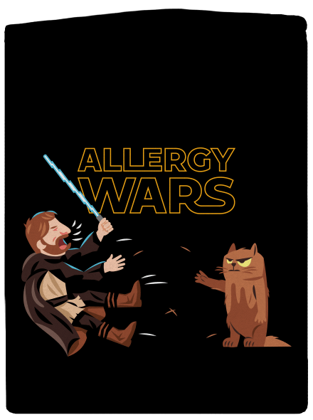 Allergy Wars dámska mikina na zips Black
