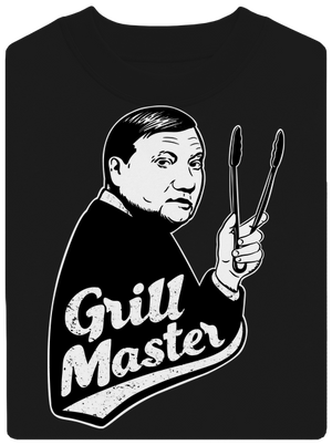 Grill master unisex mikina bez kapucne Black