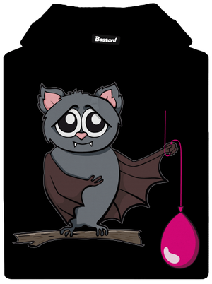 Netopier dámska mikina klokanka Black