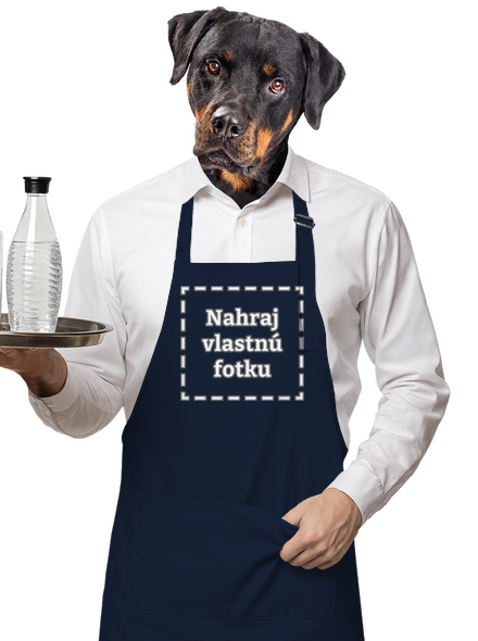 Vlastná potlač zástera Navy