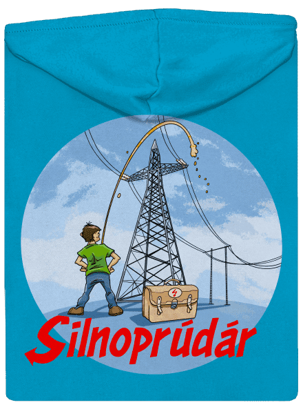 Silnoprúdár dámska mikina na zips Blue Atol