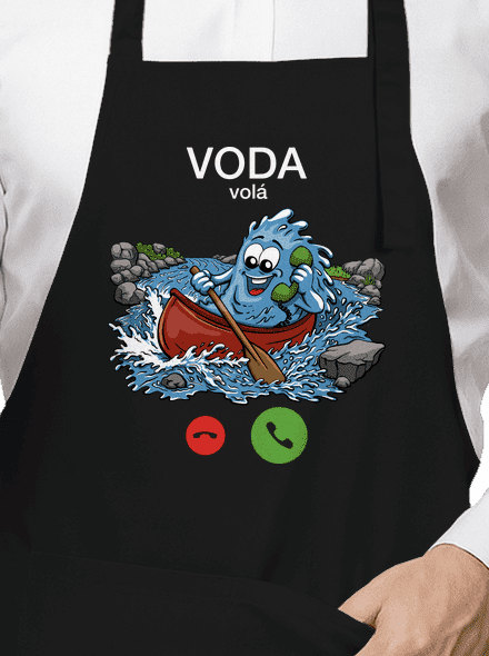 Voda volá zástera Black