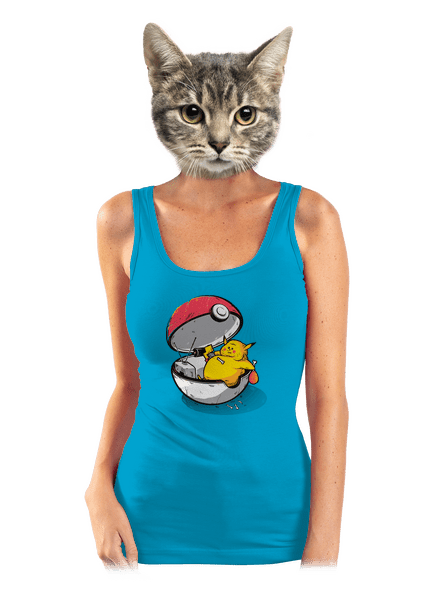 Koniec pokémona dámske tielko klasické Blue Atol