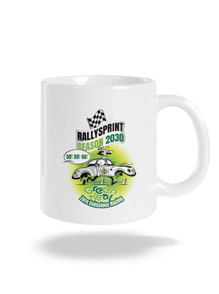 Rallysprint 2030 klasický hrnček White