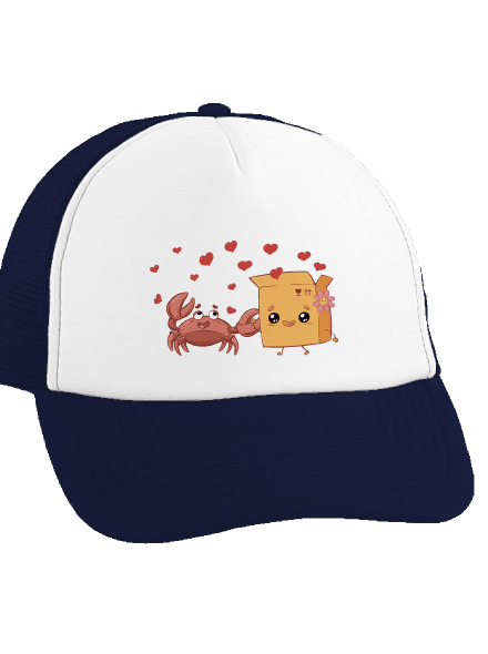 Krab a krabica šiltovka truckerka French Navy cap