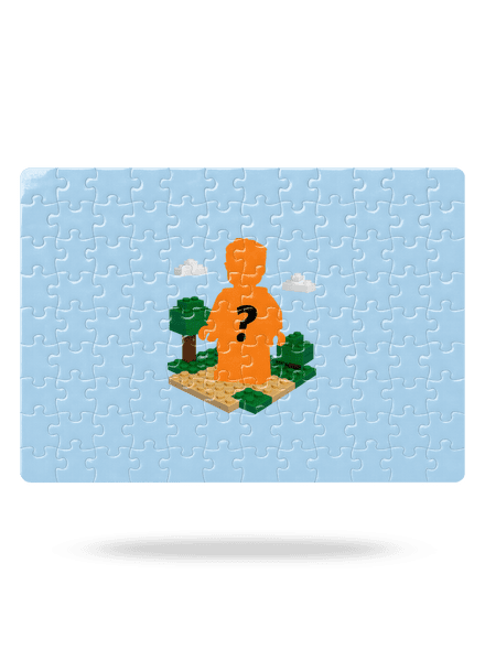 Lego z vlastnej fotky puzzle White