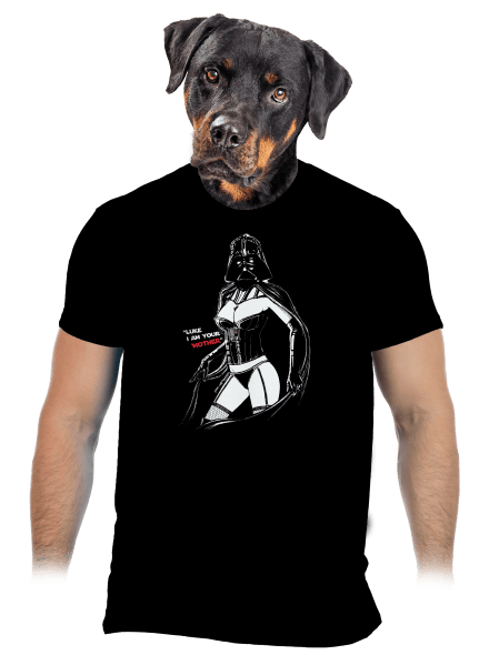 Mrs. Vader pánske tričko Black