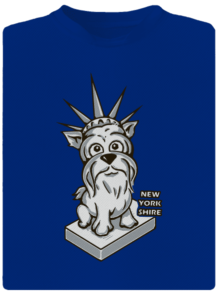 New Yorkshire pánske športové tričko Royal Blue Mal
