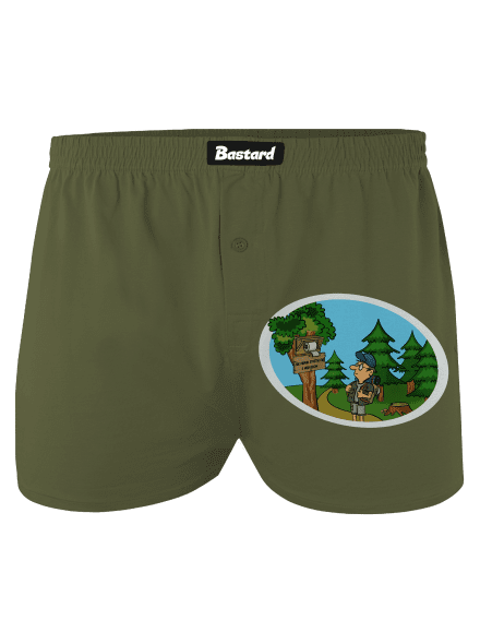 Stretnutie s medveďom pánske trenky Khaki