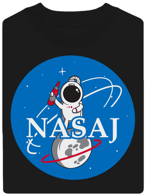 Nasaj unisex mikina bez kapucne Black