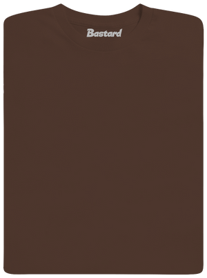 Bez potlače pánske tričko Brown