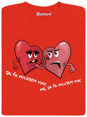 Srdiečka pánske tričko Fiery Red